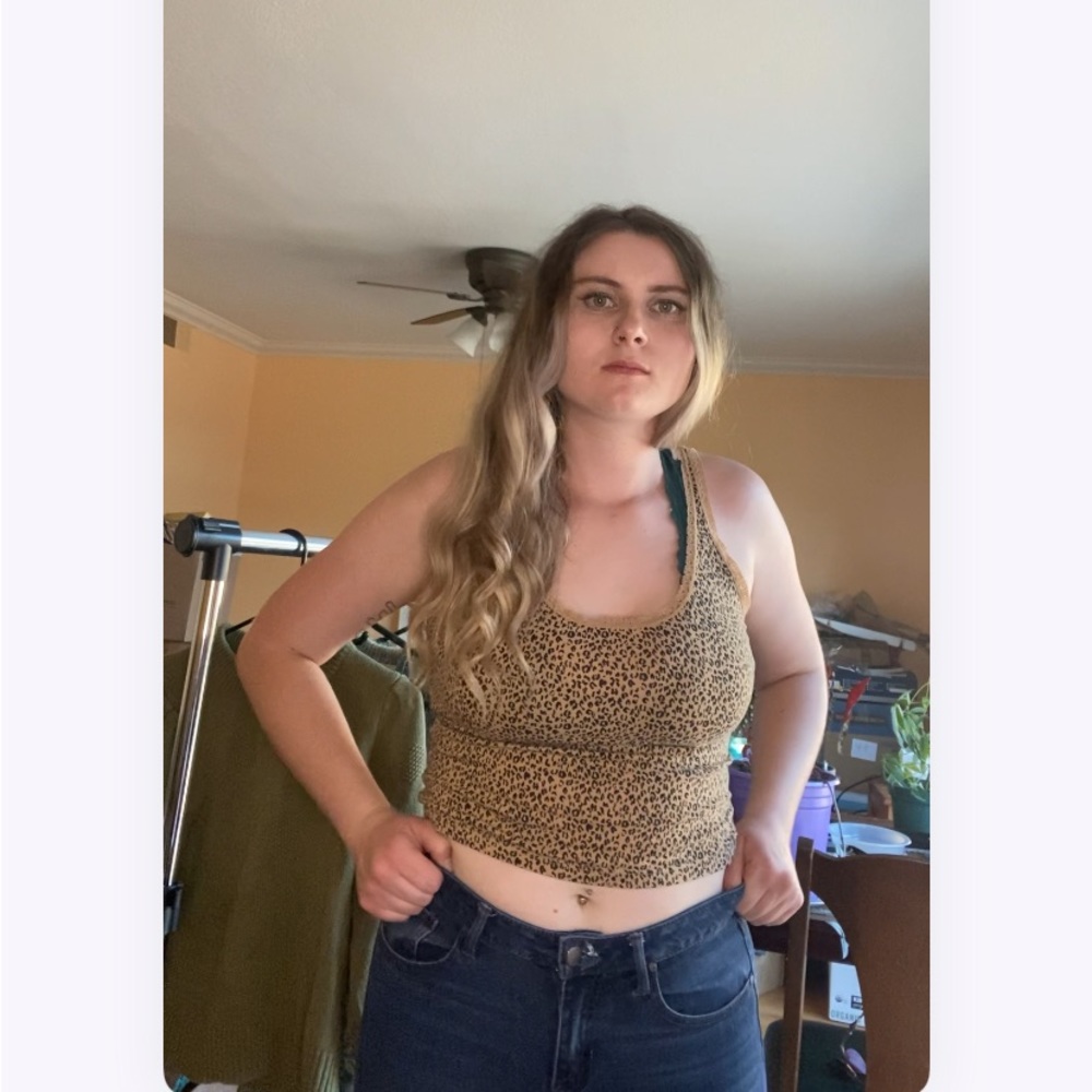 Cheetah cami top